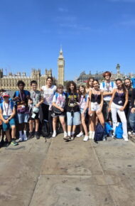 Studenti delle Scuole Rogazionisti durante il viaggio studio a Colchester